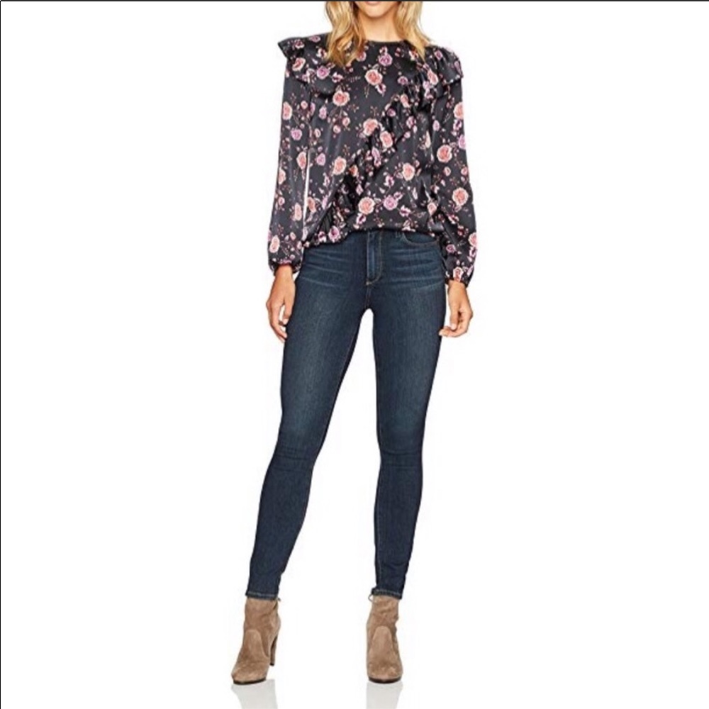 Ella moon silk blouse size small NWOT